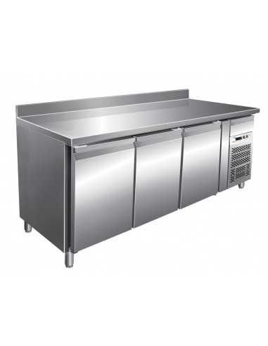 Mesa refrigerada- N. 3 puertas - Alzatina - cm 179.5 x 70 x 86/96 h