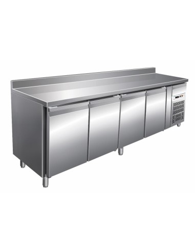 Refrigerated table - Alzatina - N. 4 doors - cm 223 x 70 x 86/96 h