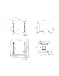 Electric oven - N. 4 x cm 46 x 33- cm 60x58.7x47.2h 2