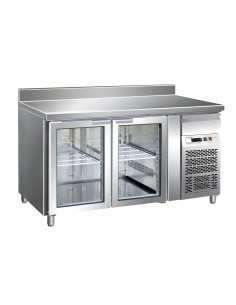 Tabla refrigerada - N. 2 puertas de vidrio - cm 136 x 70...