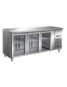 Mesa refrigerada - N. 3 puertas de cristal - cm 179.5 x...