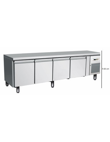 Refrigerated table - N. 4 doors - cm 223 x 70 x 65 h