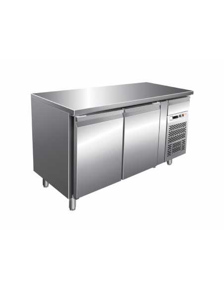 Mesa refrigerada - N. 2 puertas - cm 136 x 60 x 86 h