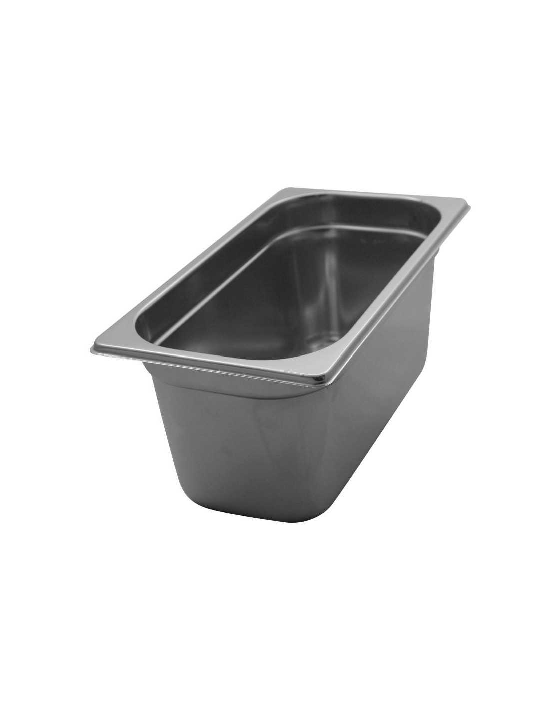 -Recipientes gastronorm de acero inoxidable 1/3 H. 15 cm - Capacidad litros 5,9 - Dimensiones cm 32,5 x 17,6