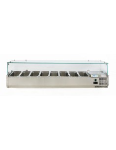 Vetrina porta ingredienti da 8 x GN 1/3 - Vetro