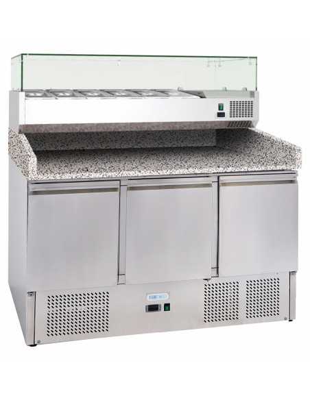 Pizza counter with 3 doors - Display cabinet - cm 140 x 70 x 145.5 h Pizza counter with 3 doors - Display cabinet - cm 140 x 70 x 145.5 h