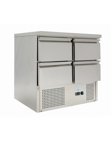 Saladette refrigerata - N. 4 cassetti - Dimensioni cm 90 x 70 x 85 h