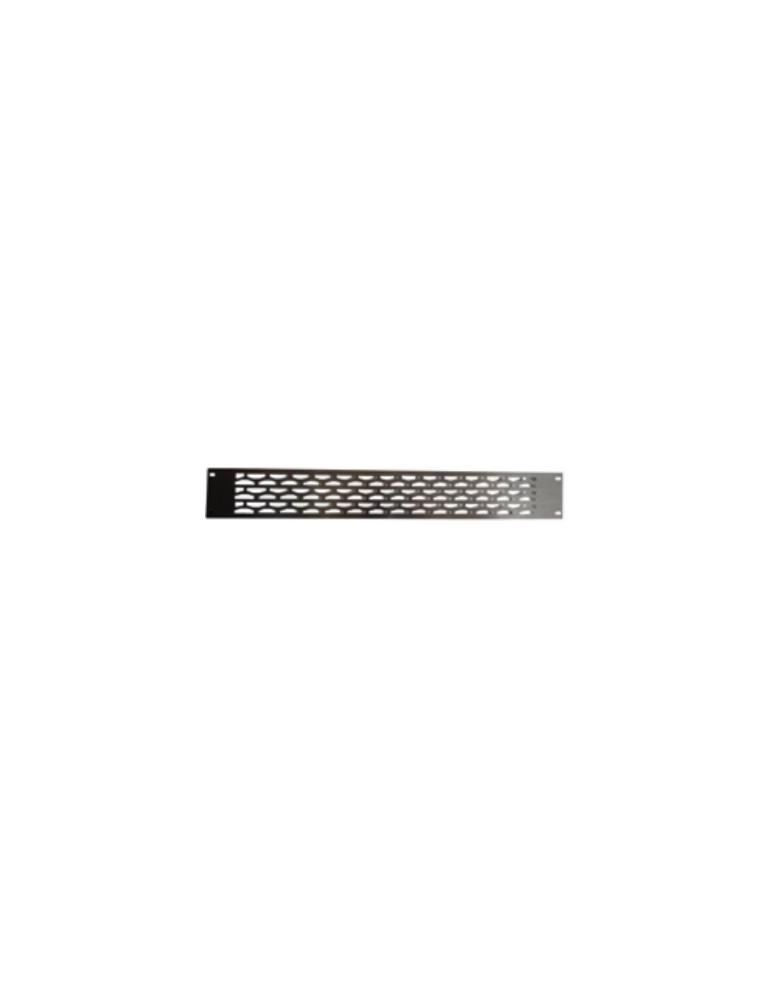 Sliding black plastic-coated grille with pair of guides