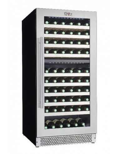 Vidrio vino - Temperatura +° / +18° C - +12° / +20°C - cm 59.5 x 71 x 127 h