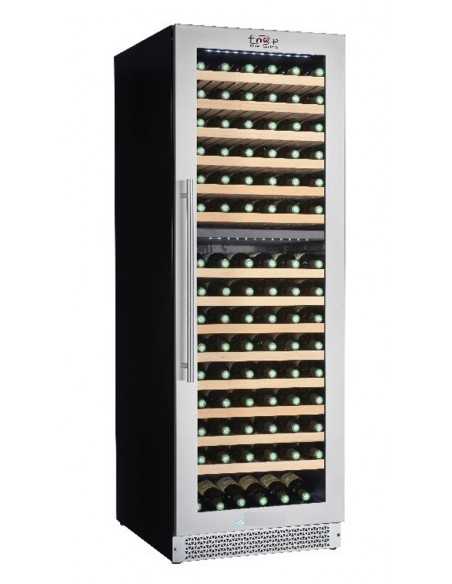 Wine showcase -Temperature +5/+12°C +12/+20°C- cm 59.5 x 71 x 172 h