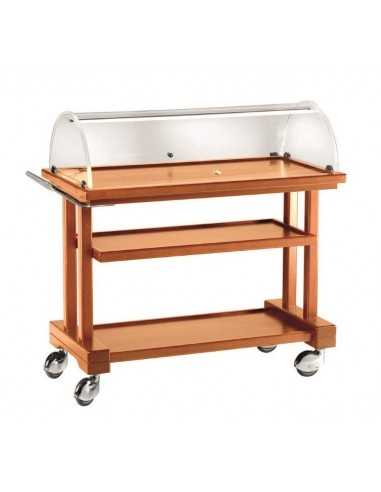 Service trolley - Wood - Cupola - N. 3 shelves - cm 81 x 55 x 108h