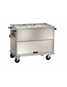 Carrello termico bagnomaria - Armadiato - N. 3 vasche -...