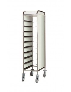 Reinforced trays - White or steel perfex laterals - cm 45...