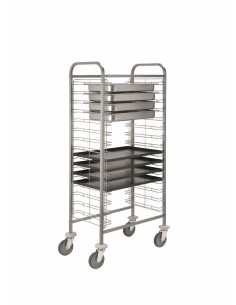 Carrello portateglie - N. 15 teglie – Paracolpi – cm 67 x...