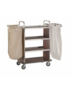Carrello portabiancheria - N. 4 ripiani - cm 90/143 x 50...