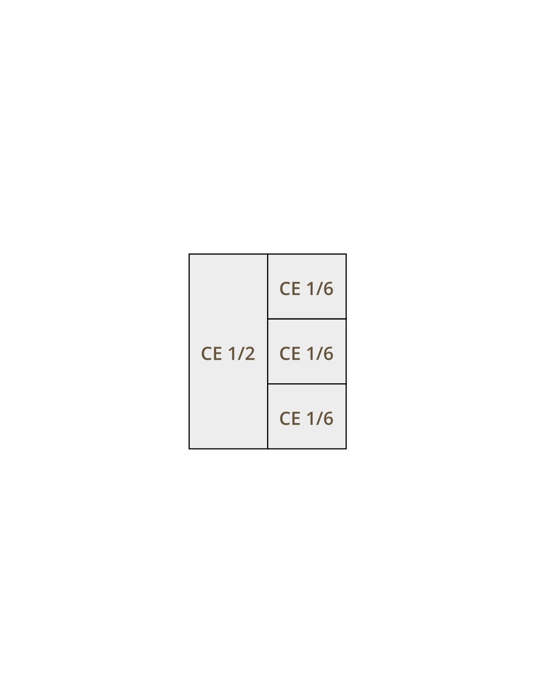 Set cestelli cuocipasta CE 1/2 + 1/6 + 1/6 + 1/6 - Per modello CPM