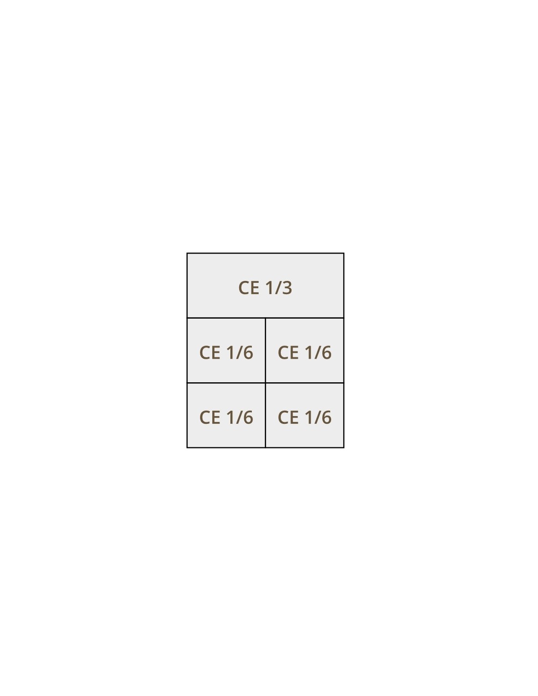 Set cestelli cuocipasta CE 1/3 + 1/6 + 1/6 + 1/6 + 1/6- Per modello CPM