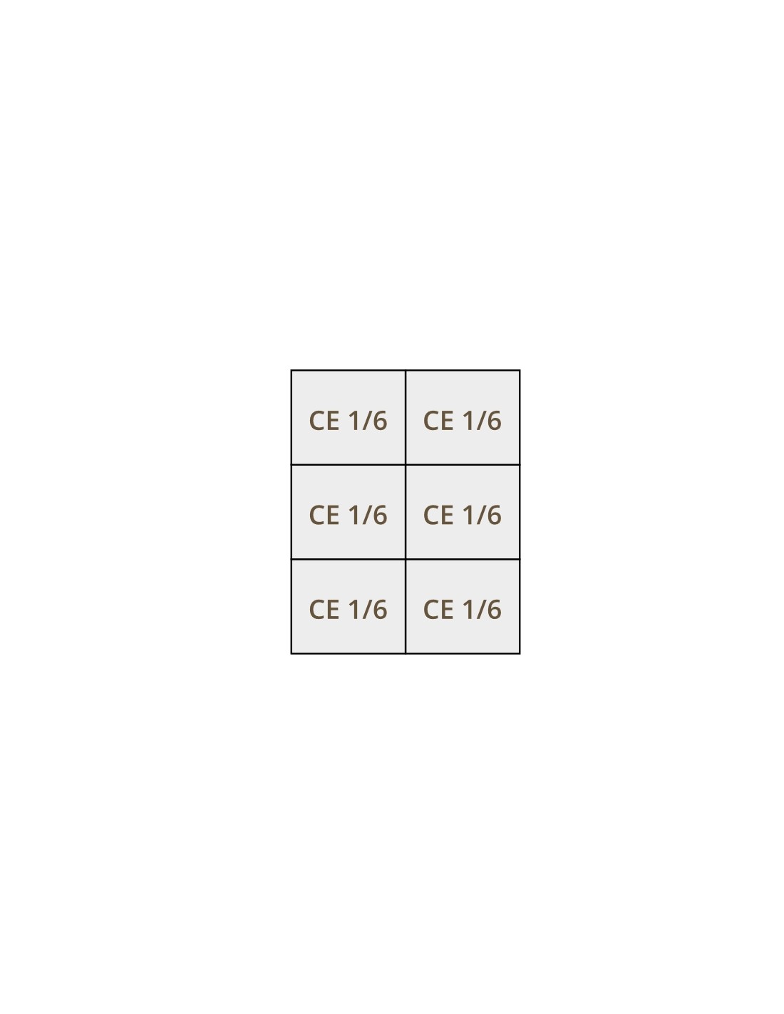 Set cestelli cuocipasta CE 1/6 + 1/6 + 1/6 + 1/6 + 1/6 + 1/6 - Per modello CPM