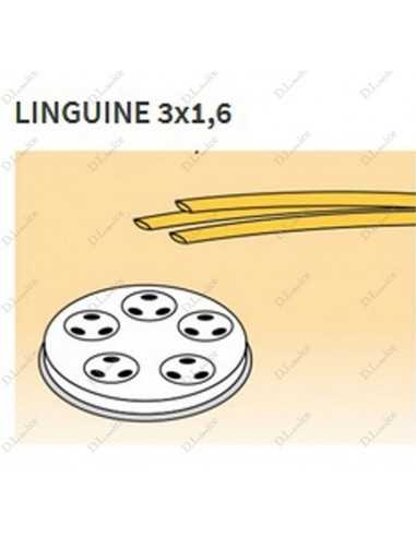 Matrices de varios tamaños en aleación de latón - Bronce - Linguine 3 x1,6 mm 3
