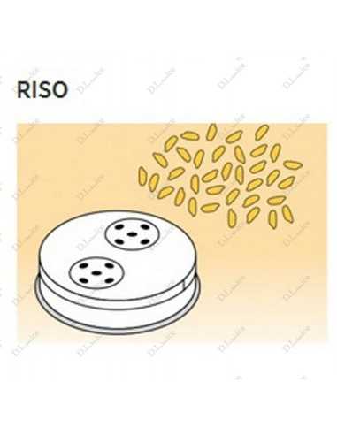 Matrices de varios tamaños en aleación de latón - Bronce - Para máquina de pasta fresca modelo PF25 - PF40 - Arroz 7 mm