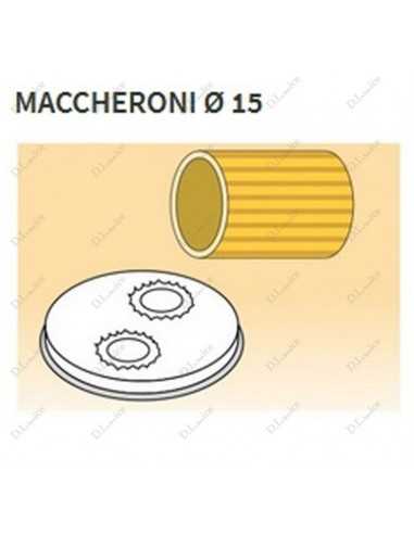 Perfil de varios tamaños de aleación de latón - Bronce - Para la máquina de pasta fresca modelo PF25 - PF40 - Maccheroni Ø 15 mm