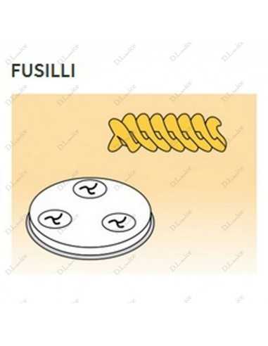 Perfil de varios tamaños de aleación de latón - Bronce - Para la máquina de pasta fresca modelo PF25 - PF40 - Fusilli  Ø mm 9 mm