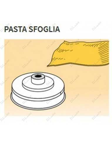 Matrices de varios tamaños en aleación de latón - Bronce - Para máquina de pasta fresca modelo PF25 - PF40 - Hojaldre mm 155