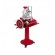 Cast iron pedestal painted red or black - Dimensions 73 x 60 x 80h cm - Net weight 74 Kg - Gross weight 106 Kg - Packaging dimen