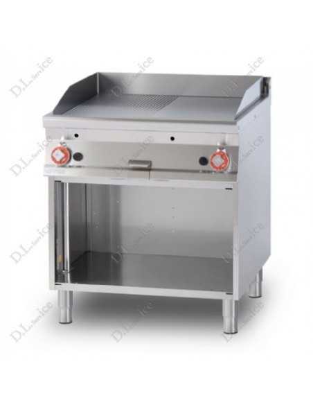 Complete Gas Cooking Line Kit with 6 Burner Range, Pasta Cooker and Gas Fryer