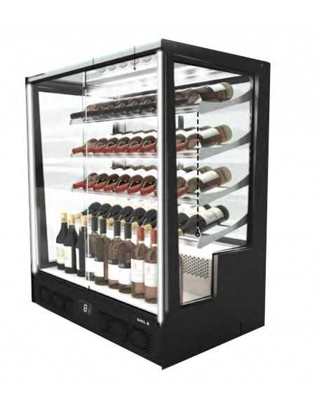 Muralla de vino refrigerada - Ventilate - Temperatura +°C/ +°C - La luz delantera y el estante - cm 101.5 x 62 x 124 h