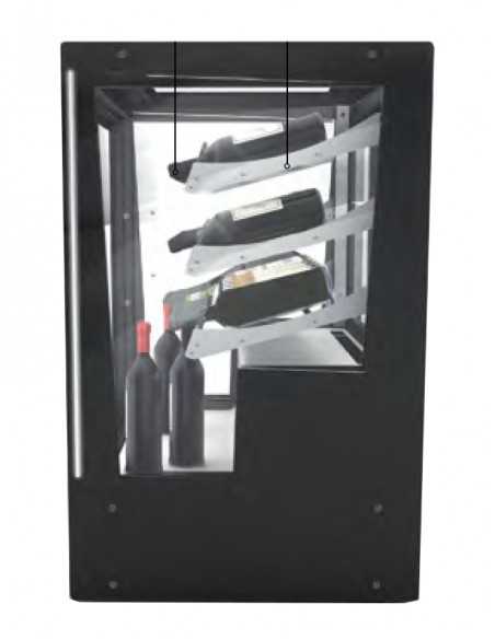 Vidrio vino - Temperatura +°C/ +°C - cm 101.5 x 62 x 95 h