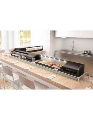 Vetrina refrigerata - N. 8 x GN 1/3 - Cm  178.8...