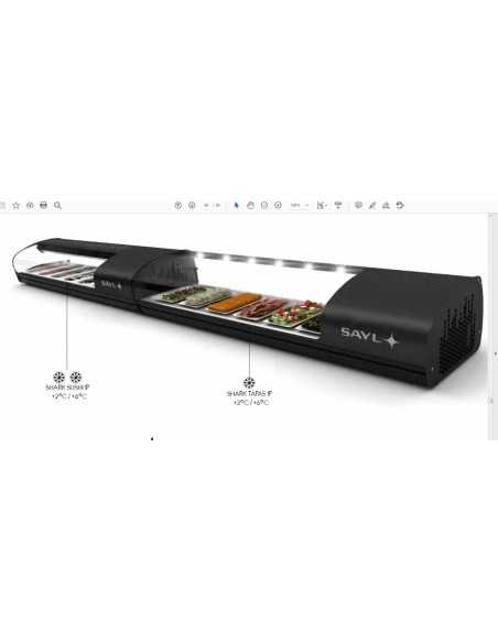 Vetrina refrigerata - Cm 148.8 x 39.5 x 27 h