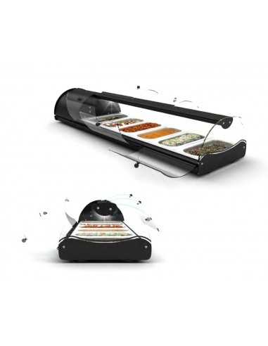 Vetrina refrigerata - N. 4 x GN 1/3 - Cm 108.5...