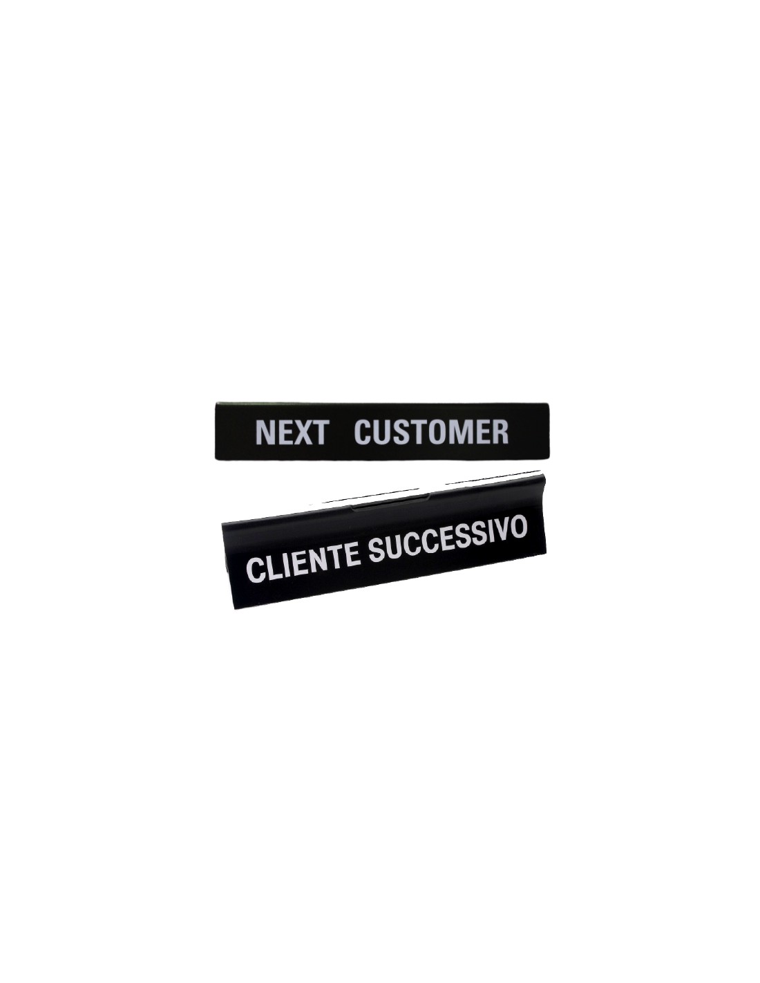 'Client Next' bar - Size cm 26.5 x 4.5 x 4.5 (open)