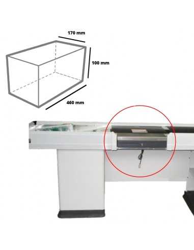Cassetto ergonomico porta dernaro completo di:...