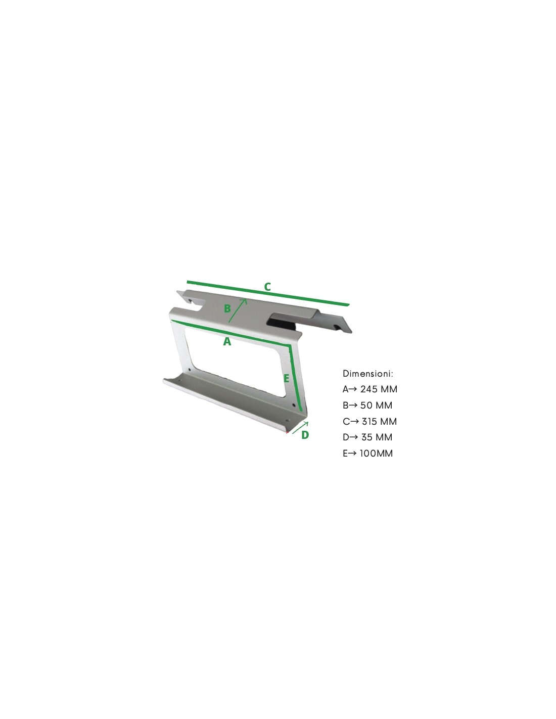 Sheet metal keyboard holder