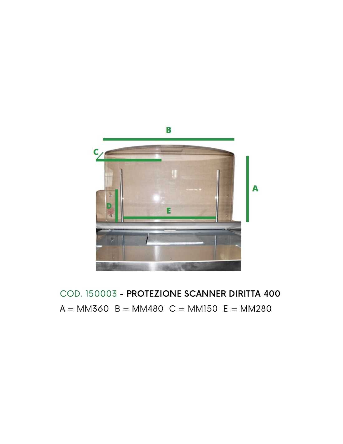 Straight scanner protection cm 40