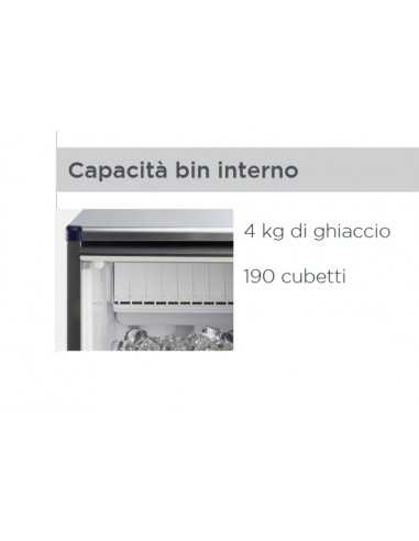 Ice maker hollow cube - Water 19 kg/24h