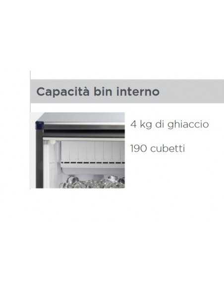 Fabbricatore ghiaccio cubetto cavo - Acqua 32 kg/24h Fabbricatore ghiaccio cubetto cavo - Acqua 32 kg/24h