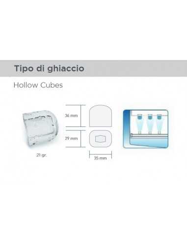 Ice maker hollow cube - Water 41 kg/24h