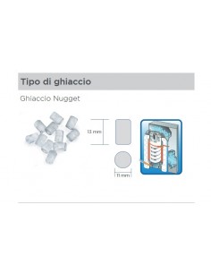 Fabricador de hielo nugget - Aire/Agua 485 kg/24h 2