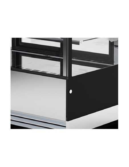 Refrigerated panoramic glass - For pastry - Ventilated - Temperature +2 °C / +10 °C - Cm 90 x 74 x 120 h