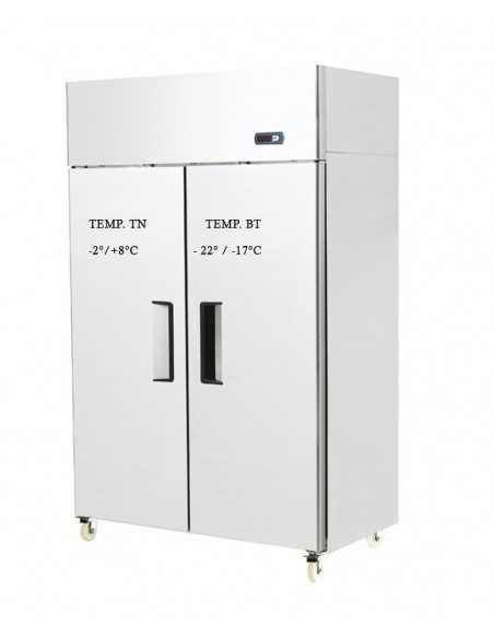 Armadio refrigerato doppia temperatura Litri 420 x2  - cm 120 x 73 x 194.5h