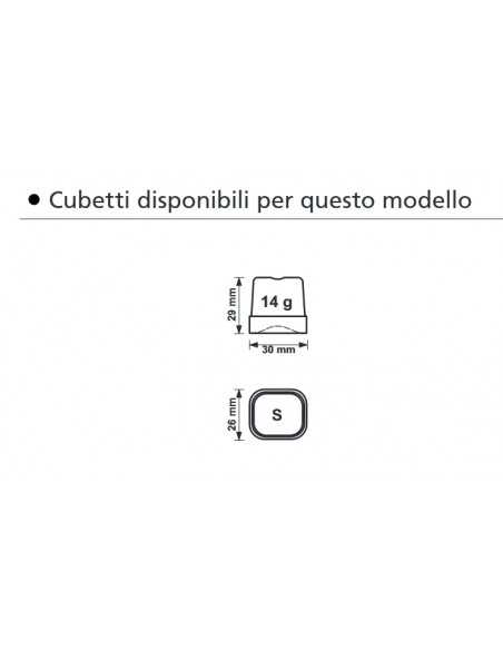 Fabbricatore di ghiaccio - Produzione kg 22/24 h - cm 39.5 x 53 x 79 h