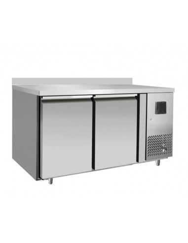 Tavolo refrigerato - N. 2 porte - Alzatina - Tropicalizzata - cm 136 x 60 x 85 h
