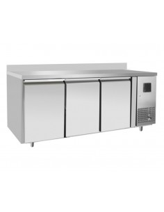 Tavolo refrigerato con 3 porte - Tropicalizzato - Alzatina
