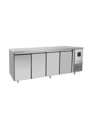 Refrigerated table - N. 4 doors - Tropicalized - cm 223 x 60 x 85 h