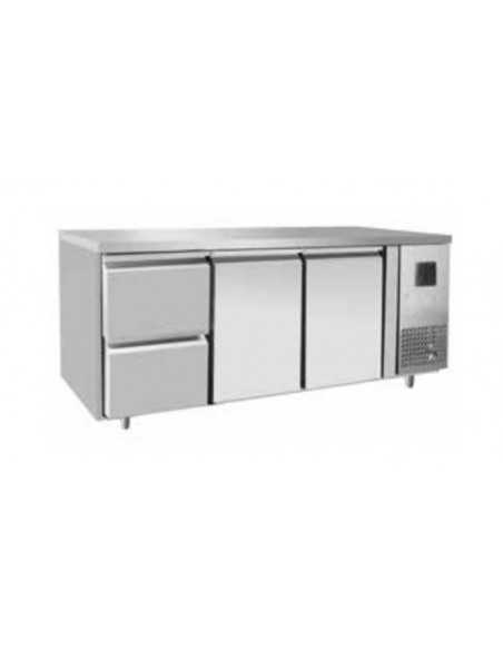 Refrigerated table 2 doors - N. 2 drawers - Tropicalized Refrigerated table 2 doors - N. 2 drawers - Tropicalized