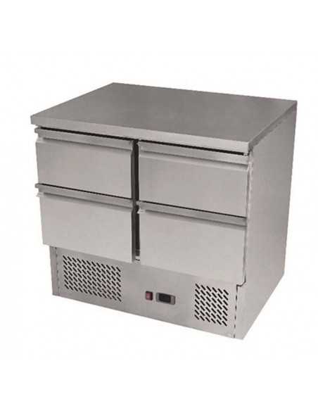 Saladette refrigerated with 4 drawers - cm 90 x 70 x 94.3 h Saladette refrigerated with 4 drawers - cm 90 x 70 x 94.3 h